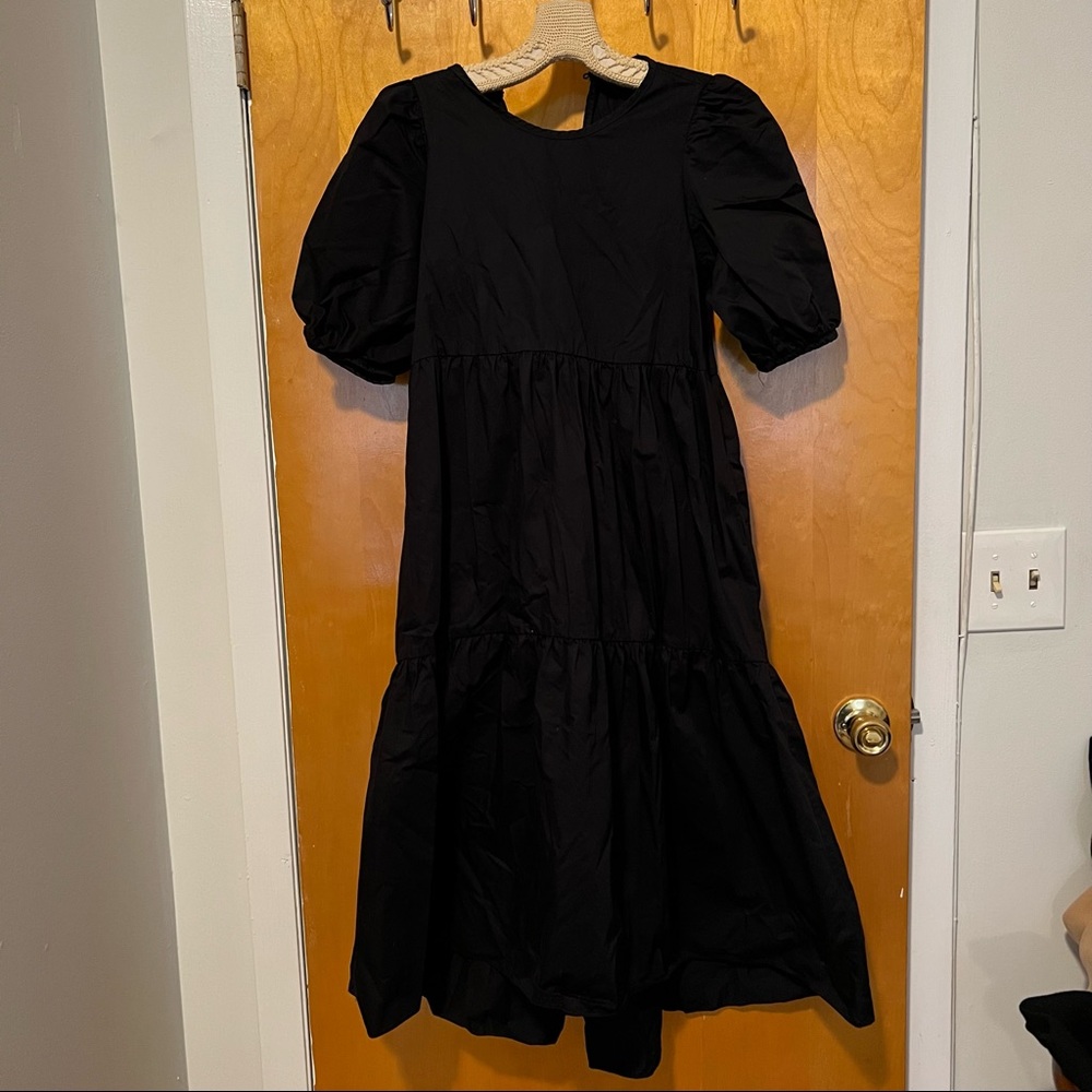 Zara Black Dress with pocket sz XS